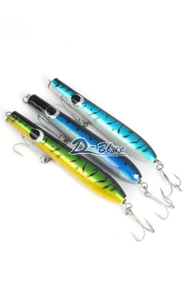 Wood Surf Casting Lures Color Combo #03_Pencil Popper_Lure_DBlue Fishing  SELLS BRAND NEW & FIRST QUALITY ITEMS ONLY